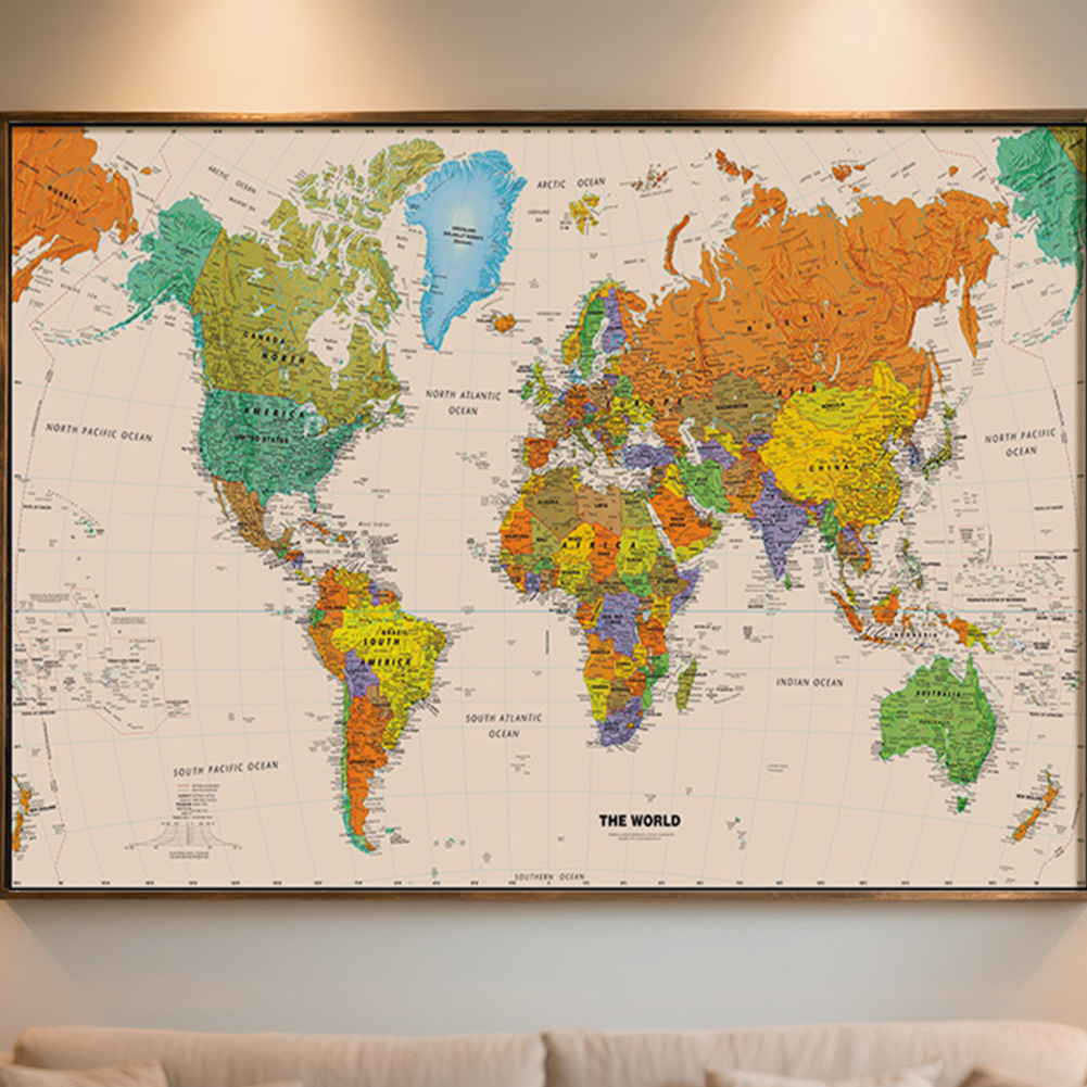 Star Map Poster - Affiche de carte du monde 150x100cm,
