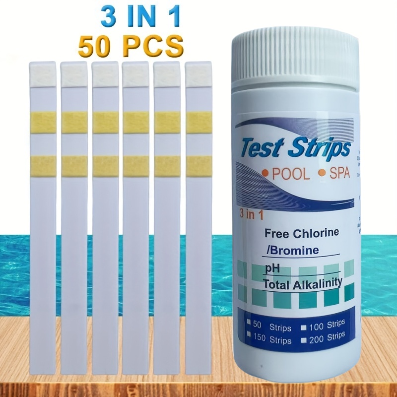 Water Testing Kit - Bandes de test de chlore et