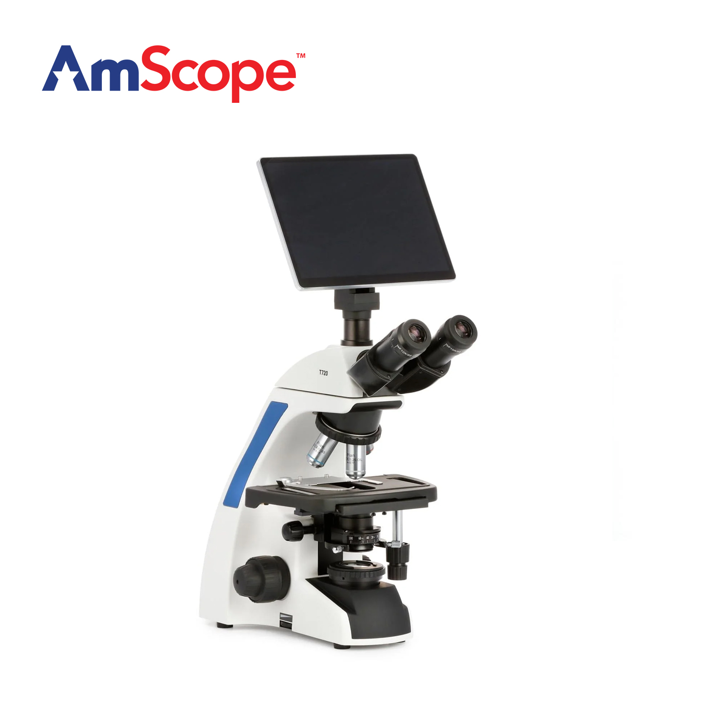 Amscope Microscope Compound 40X-1000X - Microscope composé trinoculaire AmScope série T720