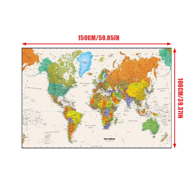 Affiche de carte du monde 150x - Star Map Poster avis et prix