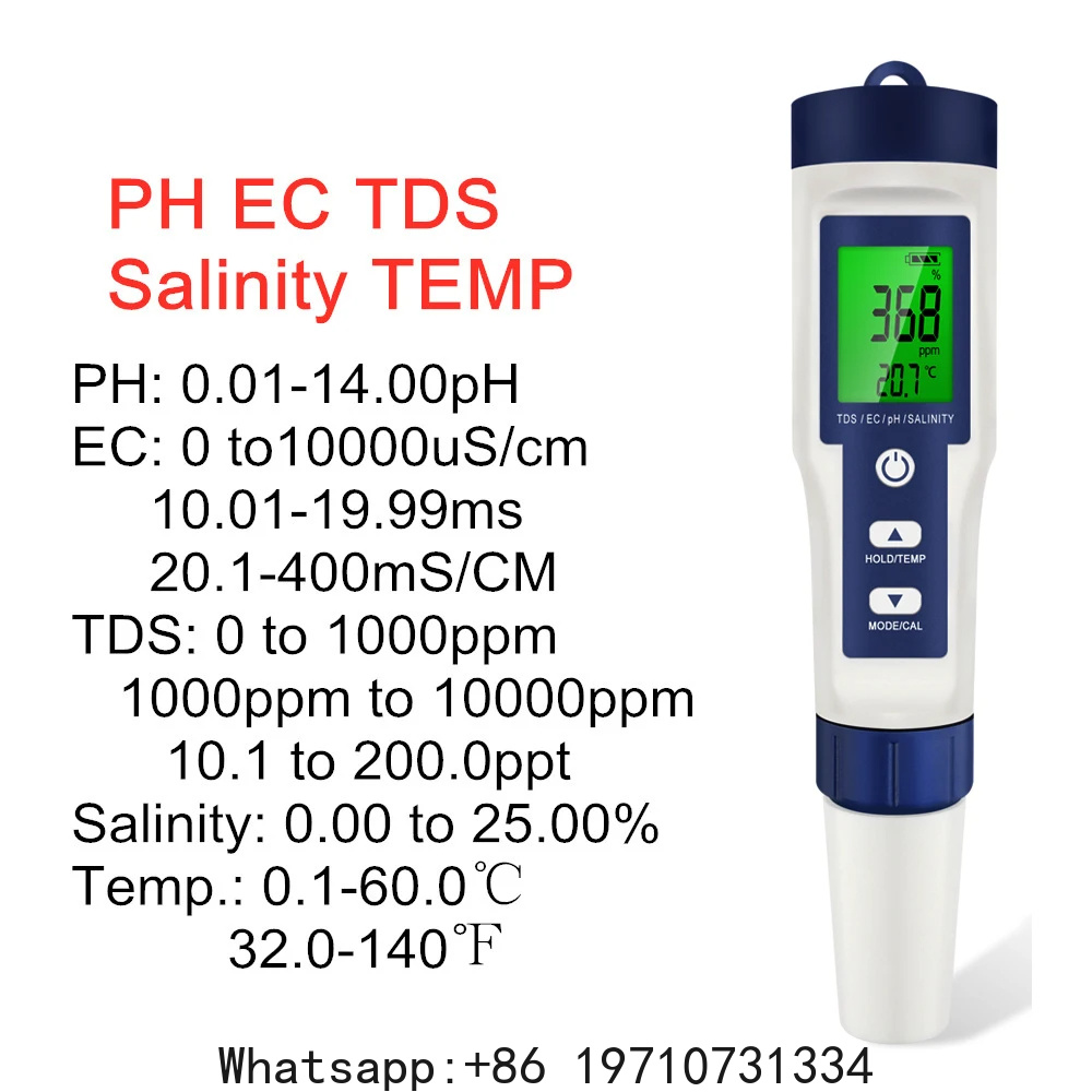 Testeur numérique 5 en 1 de pH - Water Testing Kit avis et prix